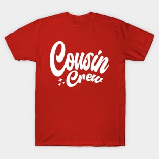 Cousin Matching Family Holiday Typography T-Shirt